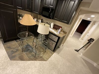 2 Glass Coffee Tables And 2 Lamps