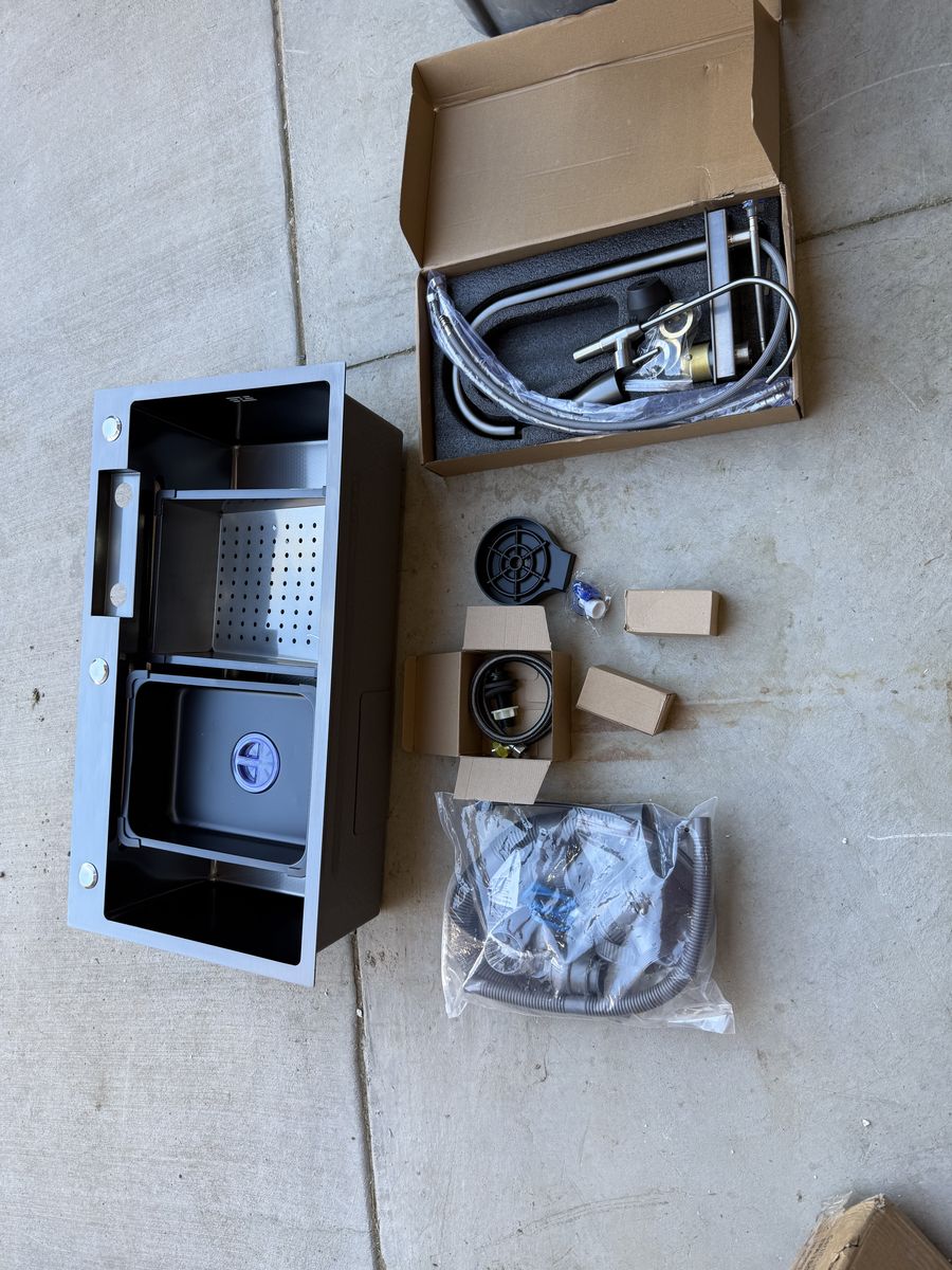 New Single Basin Kitchen Sink Kit