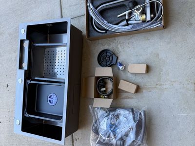 New Single Basin Kitchen Sink Kit