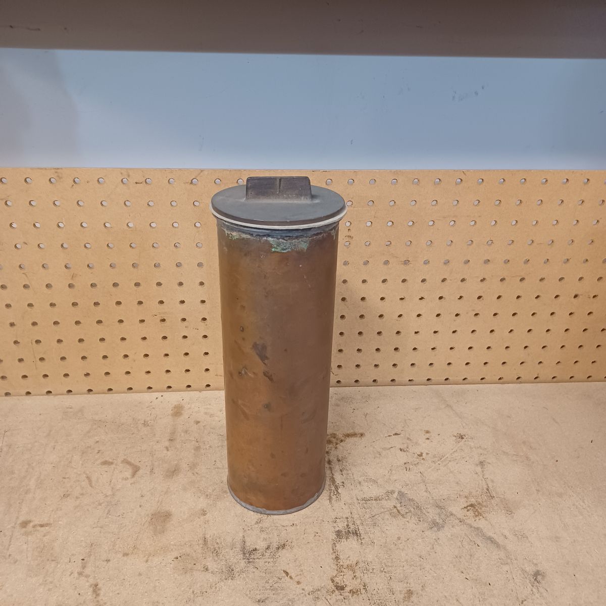 Copper and brass cylinder
