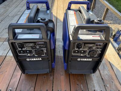 2 Yamaha EF 2200 IS Generators