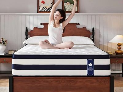Twin Size Mattress, 12 Inch Gel Memory Foam Sprung Hybrid Mattress, Cooling and Pressure Relief for Breathable Sleep,