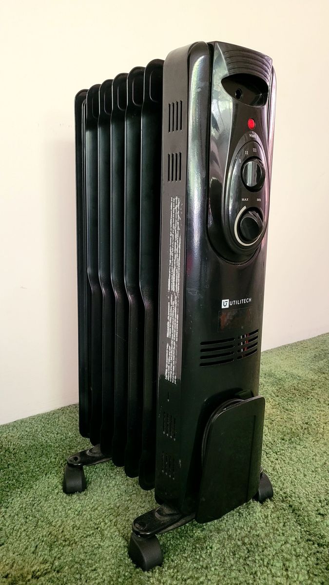 Utilitech 1500W Oil-Filled Space Heater w/ Thermostat – Beat Winter Before Everyone Else ️