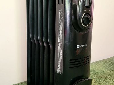 Utilitech 1500W Oil-Filled Space Heater w/ Thermostat – Beat Winter Before Everyone Else ️