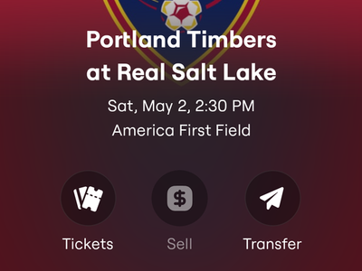3 tickets RSL near center field, aisle seats!, Portland Timbers May 2 2:30pm
