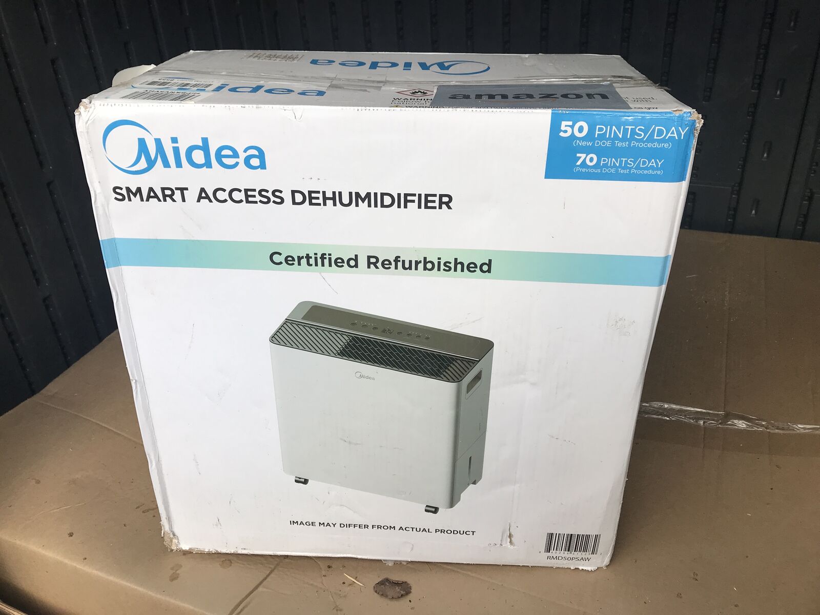 MIDEA 50 pint dehumidifier new in box certified refurbished