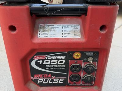 Coleman powermate 1850 w generator very low hours