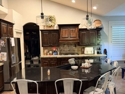 Large kitchen island