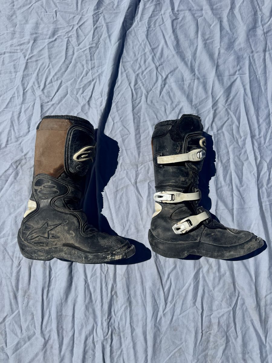 Alpinestars Tech 3 Motocross Boots - Black/White, Used Men's Size Unknown, Off-Road Dirt Bike - Size 3