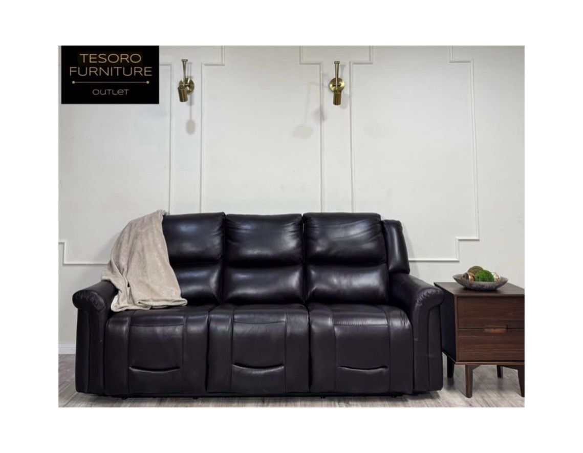 ALBA LEATHER RECLINER SOFA