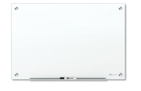 QUARTET Brilliance Glass NON MAGNETIC Dry-erase Boards, 72" X 48", White Surface