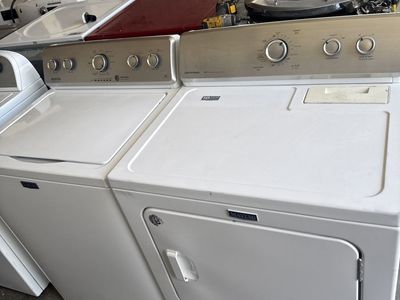 Maytag Centennial White Top Load Washer & Electric Dryer Set - Excellent Condition