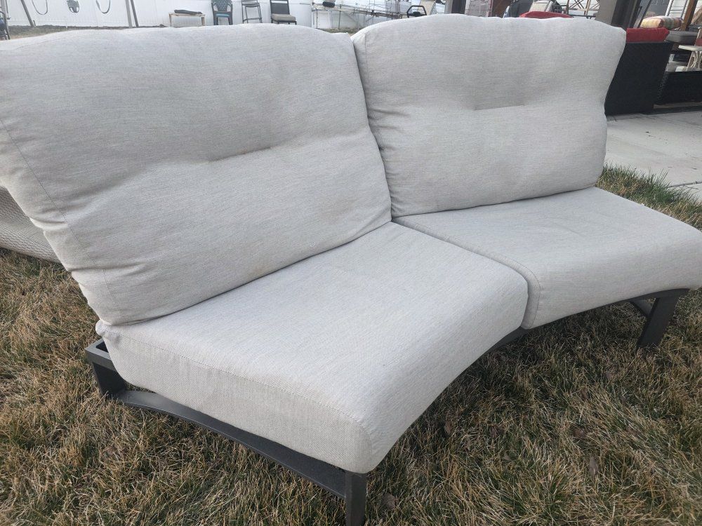 Luxury Tropitone poolside outdoor loveseat