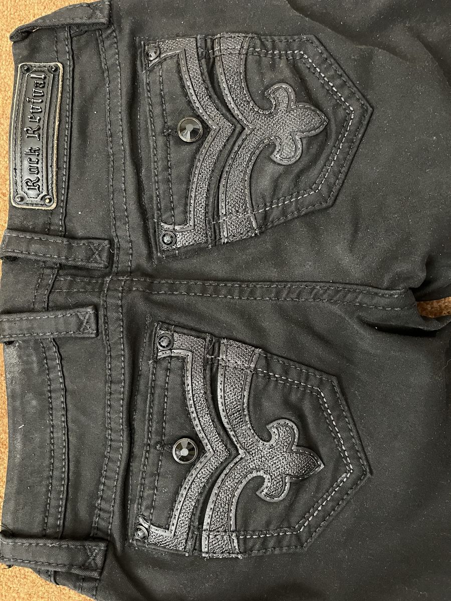 Rock Revival Skinny Black Jeans