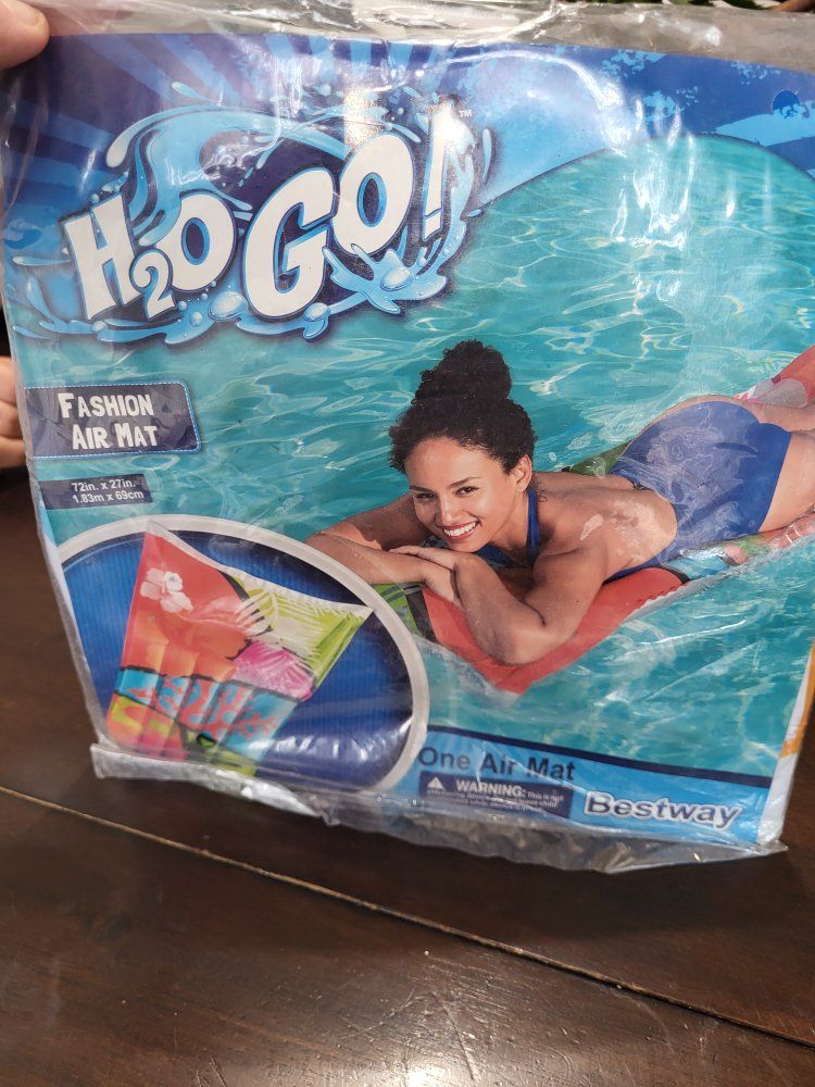 Bestway H2OGO! Fashion Air Mat Inflatable Pool Float - 72in x 27in - New