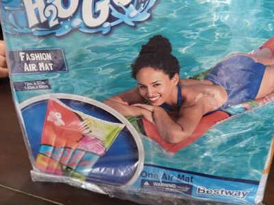 Bestway H2OGO! Fashion Air Mat Inflatable Pool Float - 72in x 27in - New