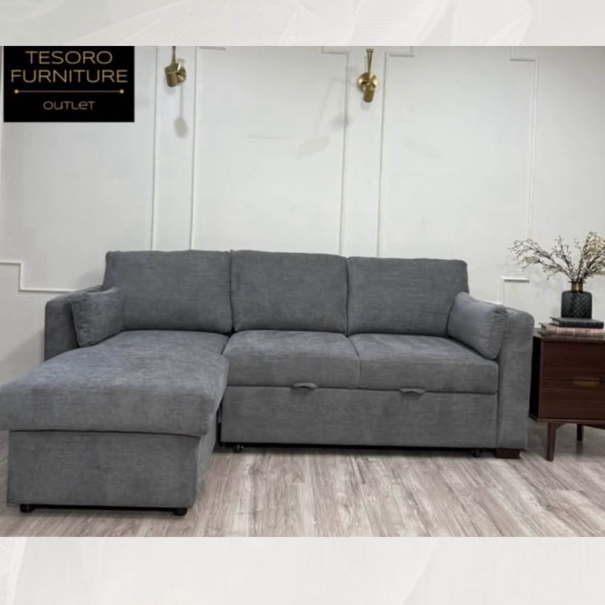 LUKE SECTIONAL SOFA BED WITH STORAGE AMAZING DEAL‼️