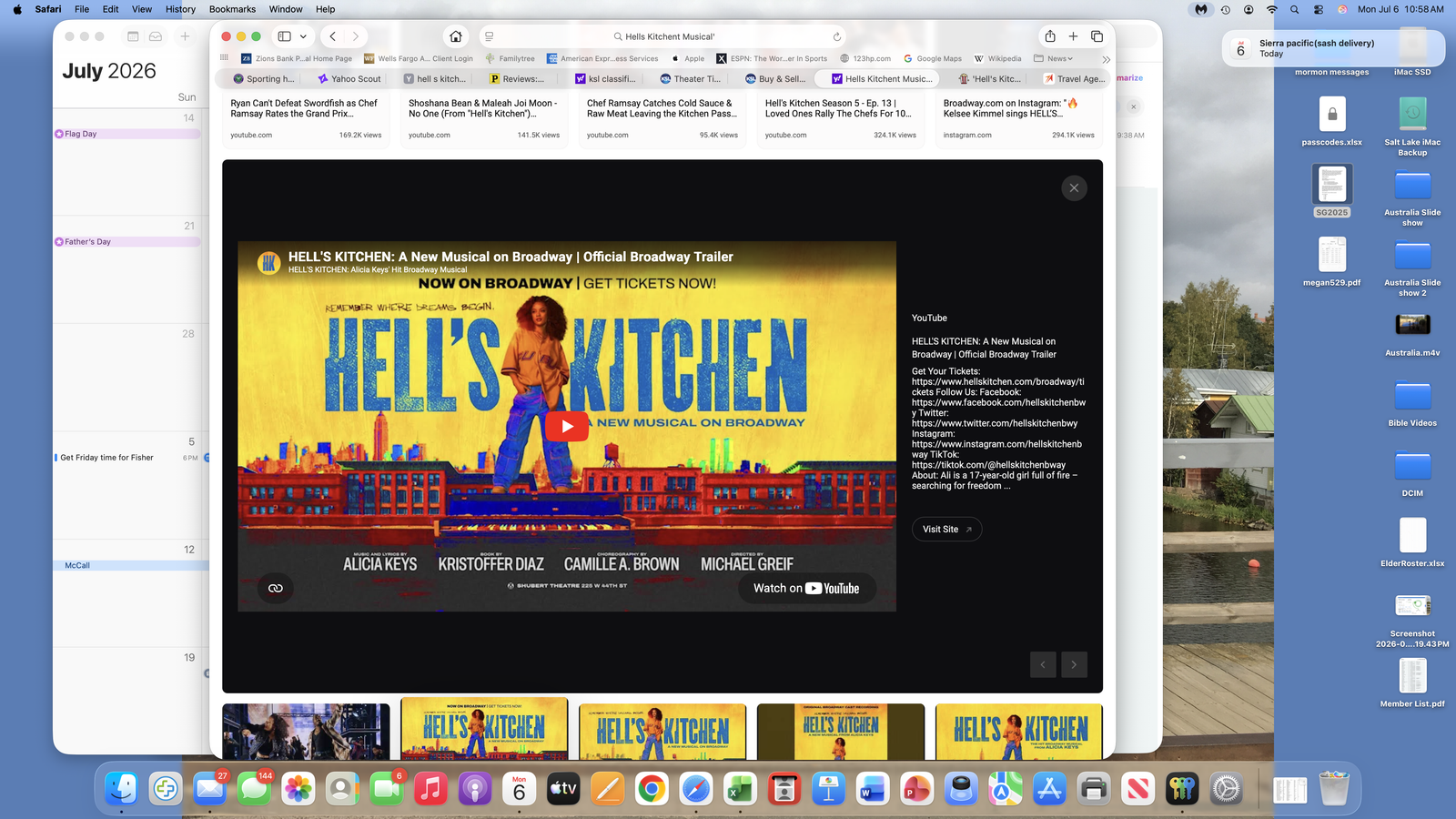 4 Tix Hell's Kitchen Thursday 7/9