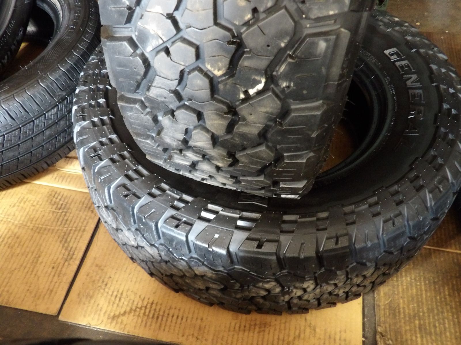 235/75R15 GENERAL GRABBER A/T X PAIR OF  TO USED TIRES