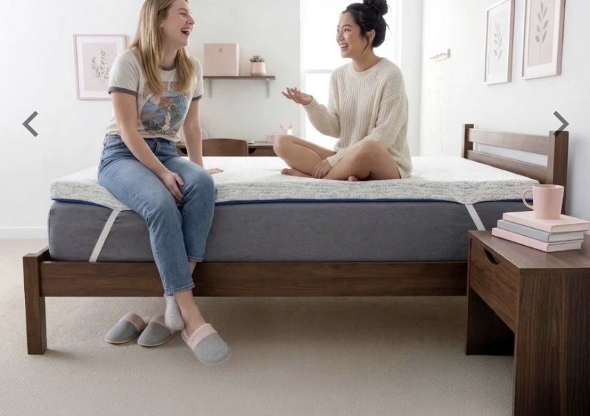 Extra Comfortable Full Size Mattress Topper High Density 3” Memory Foam. Wonderful Pressure Relief & Spinal Alignment.