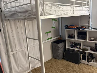 White Metal Twin Bunk