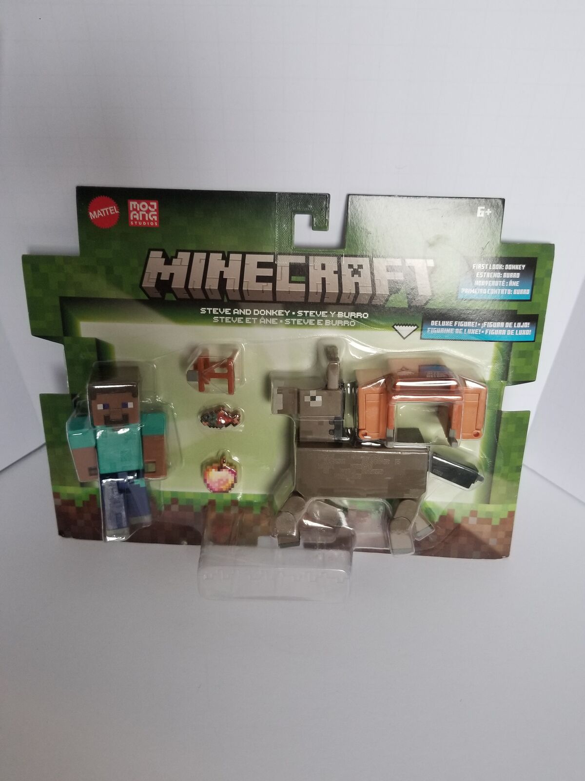 Mattel Minecraft Steve & Donkey 2-Pack - Collectible Set Unopened Mint