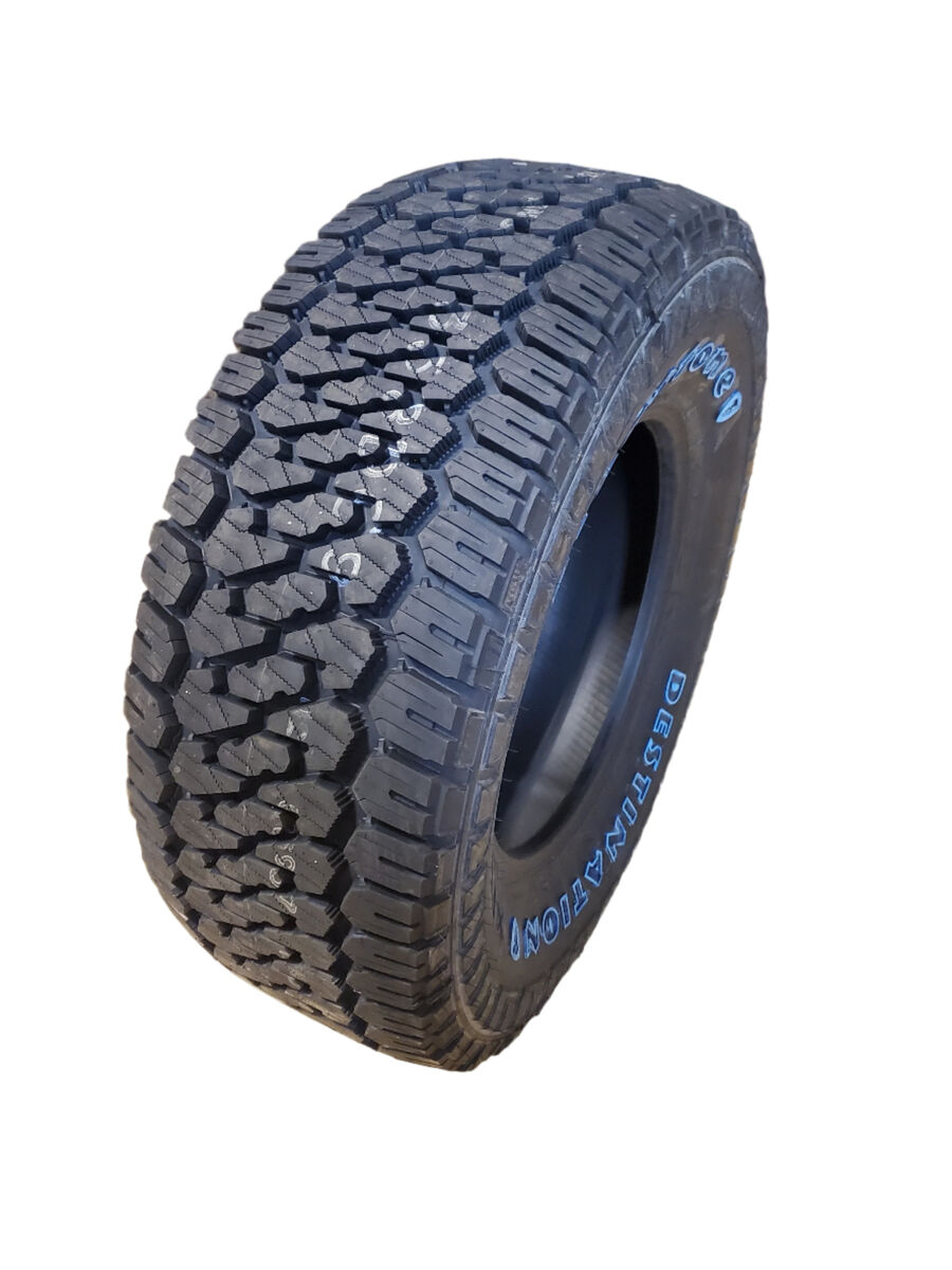 4 FIRESTONE DESTINATION X/T OWL LT 35 12.50 18 123R RUGGED TERRAIN TIRE 006412