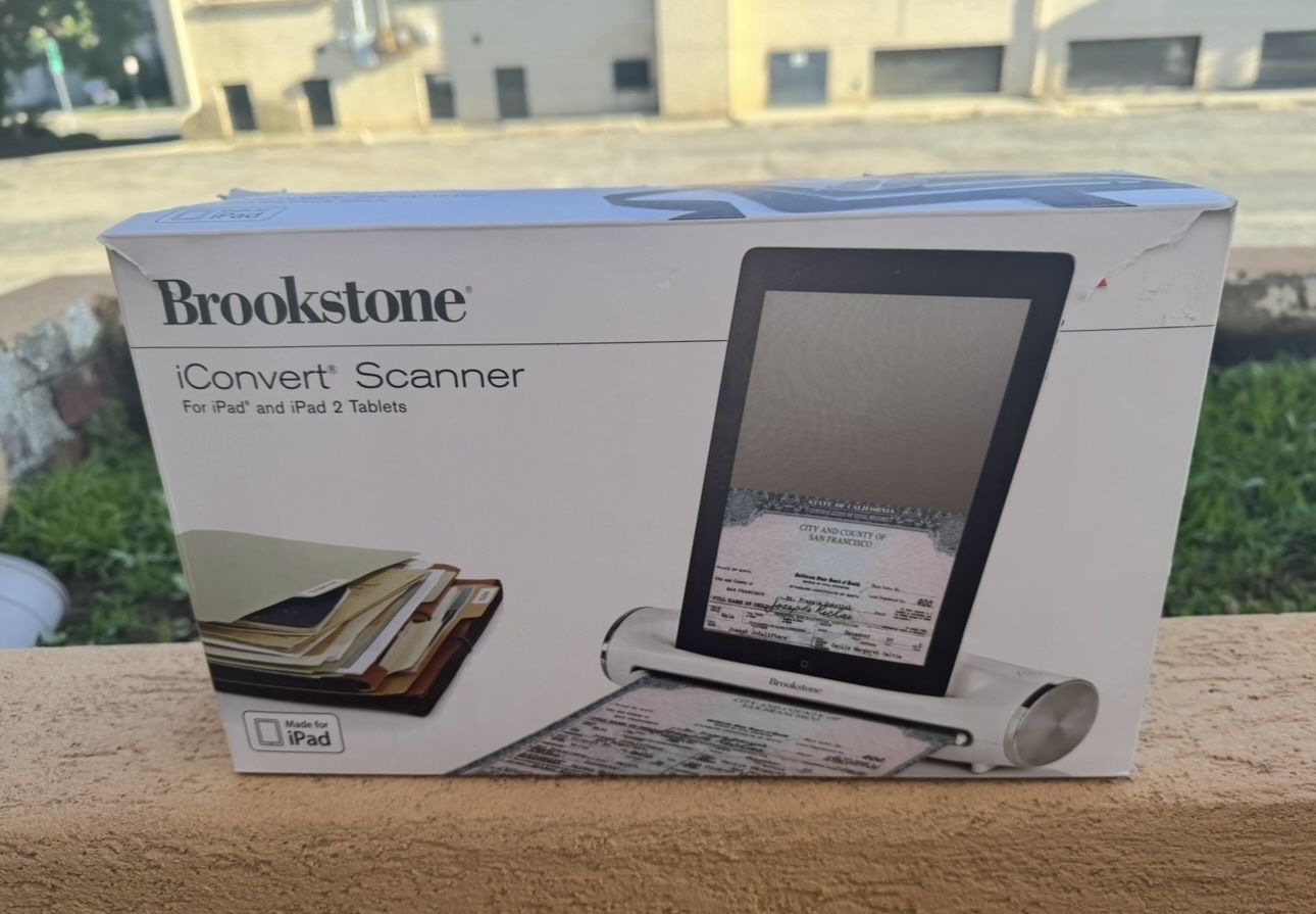 Brookstone iConvert Scanner for iPad and iPad 2 Tablets