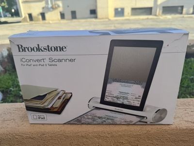 Brookstone iConvert Scanner for iPad and iPad 2 Tablets