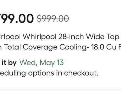 Whirlpool 28-inch 18.0 Cu Ft Top Freezer Refrigerator with Total Coverage Cooling - Stainless Steel