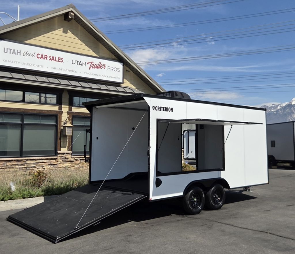 2026 Criterion 8x16 / 8.5x16 .080 Aluminum PolyCor Enclosed Concession/Food Cargo w/ A/C New