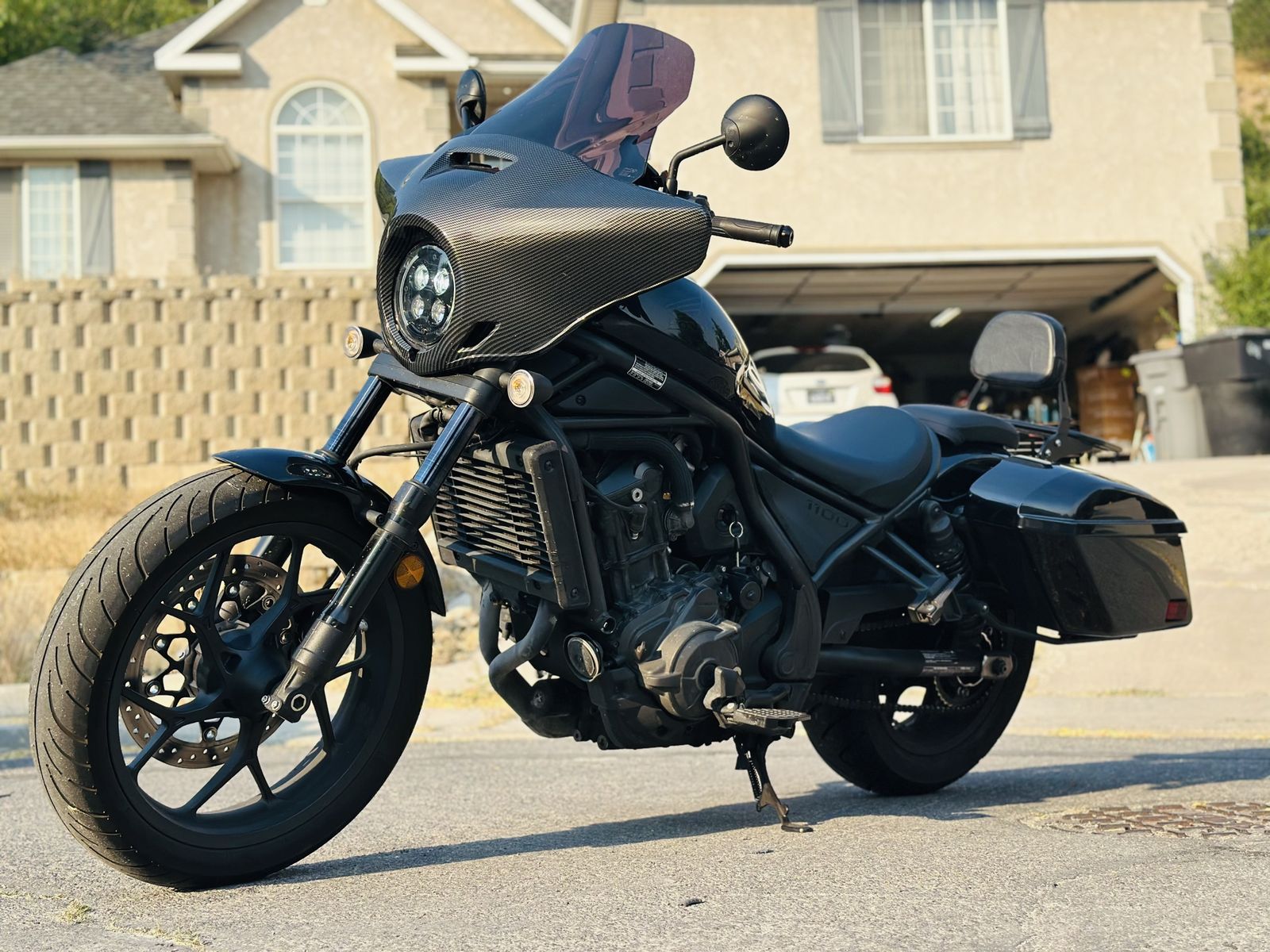 2023 Honda Rebel CMX1100 T-Bagger DCT - Automatic, Low Miles, Carbon Fairing