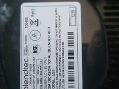 Blendtec Blender Base - Needs Repairs or for Parts