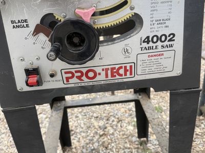 Pro-tech table saw