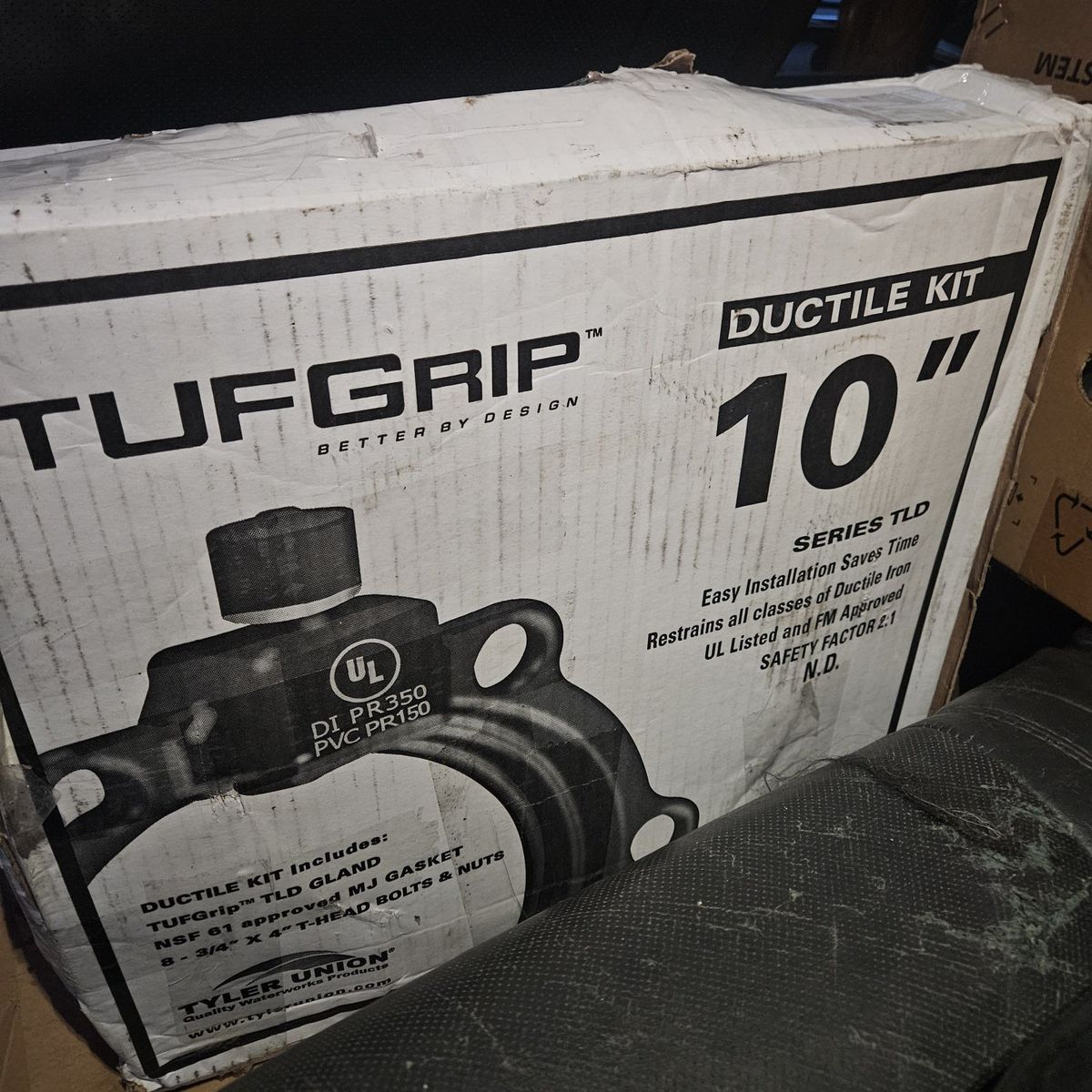 Tyler Union Tufgrip 10" Ductile Kit NEW IN BOX!