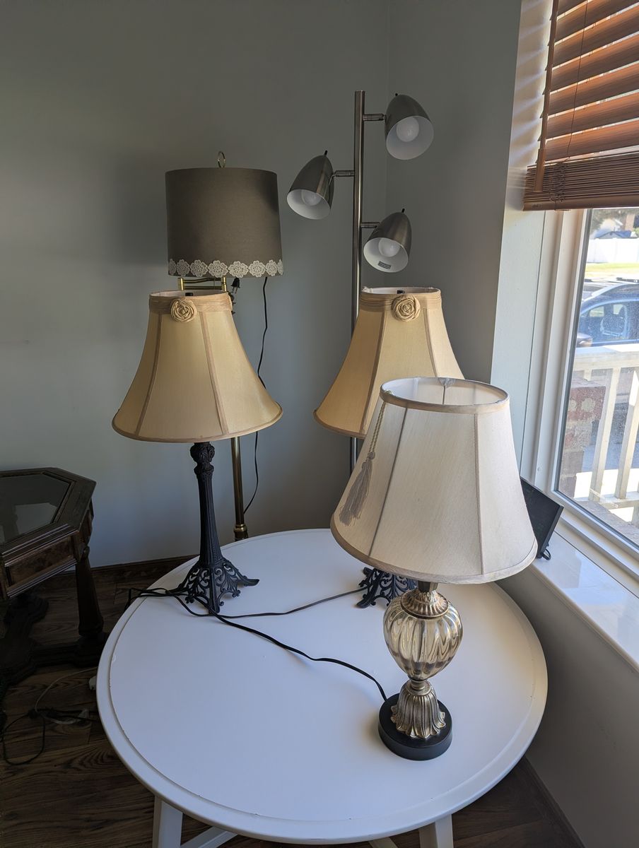 Lamps with Shades  $15 each