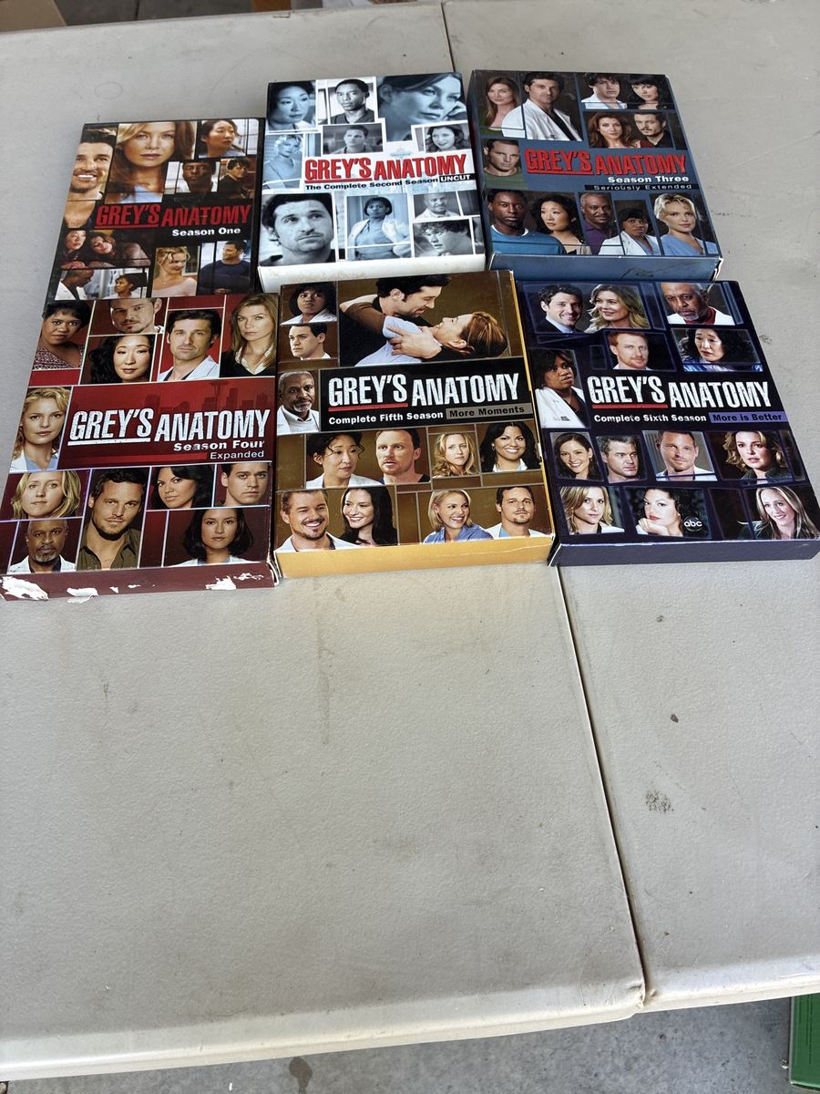 Greys anatomy dvd set 1-6