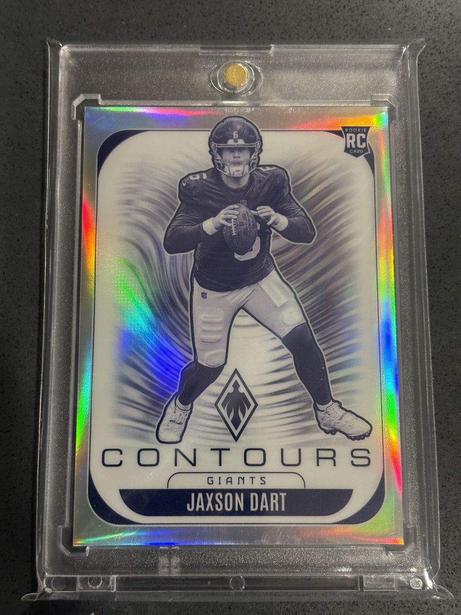 Jaxson Dart Rookie Giants Contours Refractor
