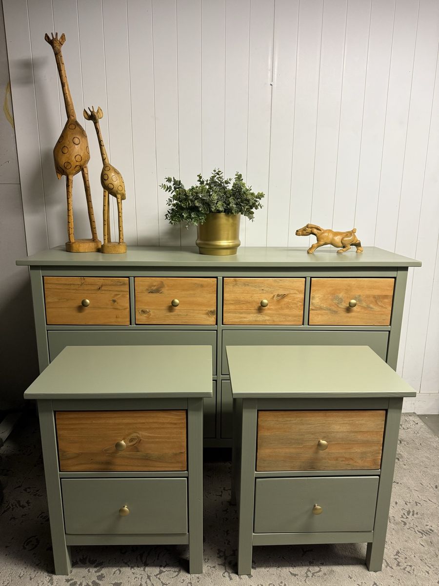 Olive green pine set 