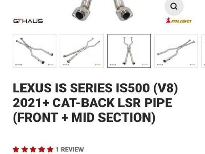 GT HAUS Meisterschaft Exhaust System for 2021+ Lexus IS500 V8