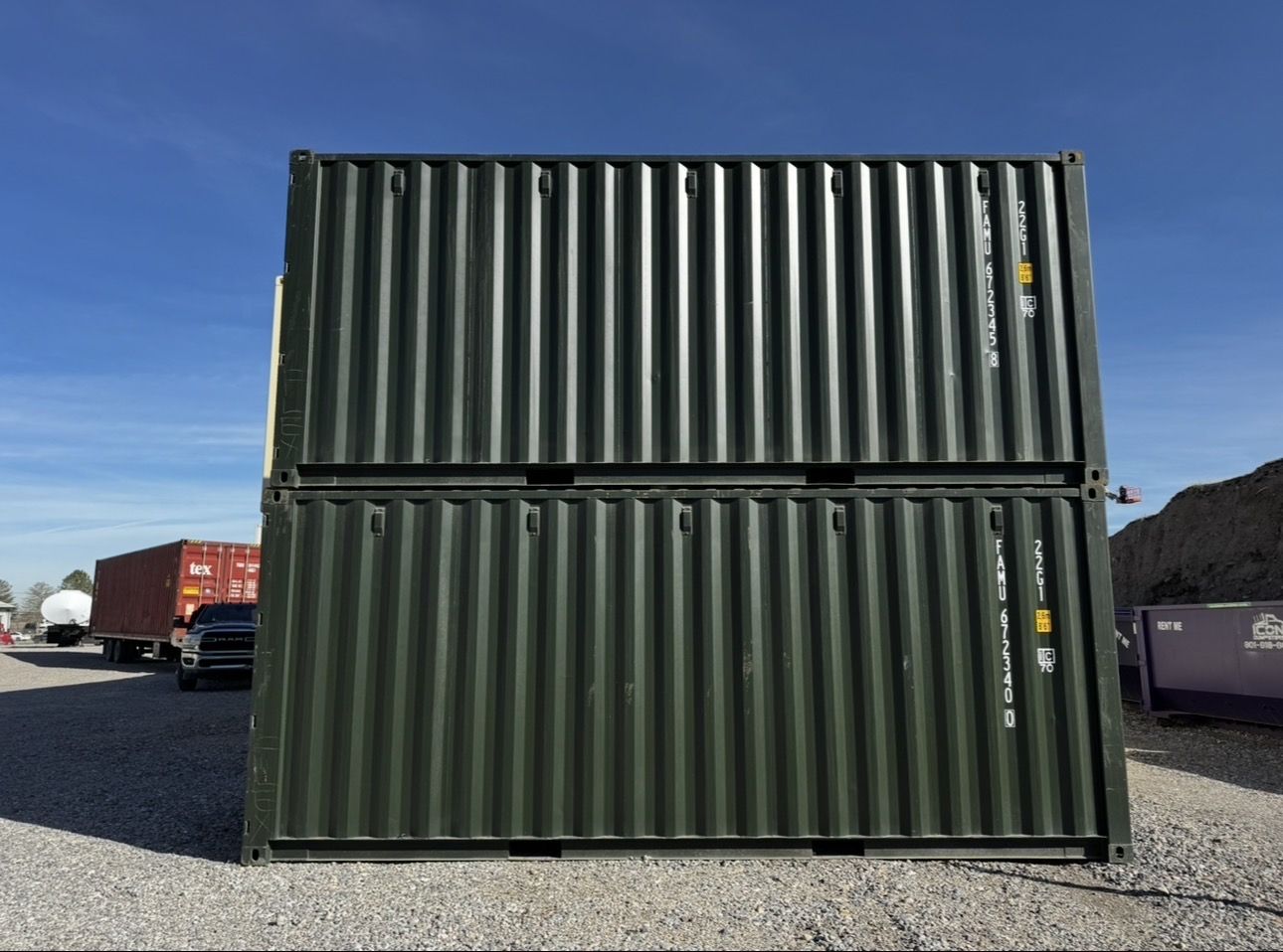8 X 20 Local Shipping Container Green New