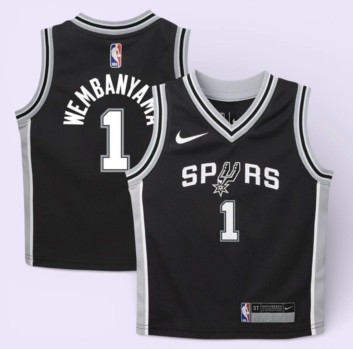 Victor Wembanyama #1 | L & XXL | San Antonio Spurs Jersey | Icon | Wemby | MOJ005