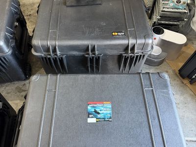 Pelican 1660 Protector Cases Black Watertight Heavy Duty Storage with partial Foam