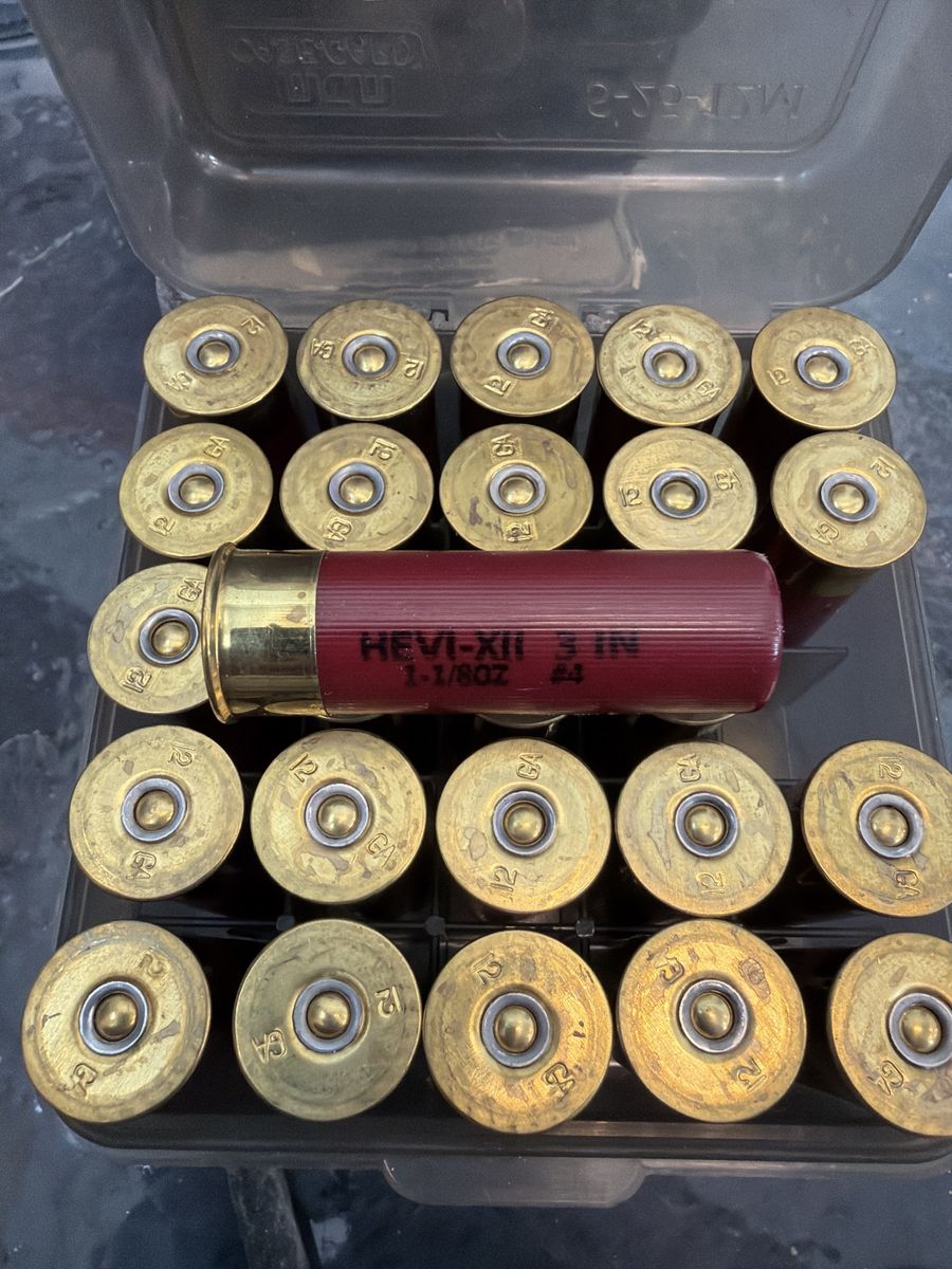 Hevi-XII Tungsten Shotgun Shells 3" #4 Shot 1-1/8 oz (4 Boxes)