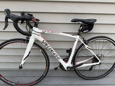 Specialized Roubaix Road Bike - 49cm Carbon Frame, White/Red, Excellent Condition