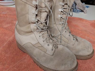 Bates Military boots- Size 10 Wide (8.5 in military sizing) Very comfortable and durable.