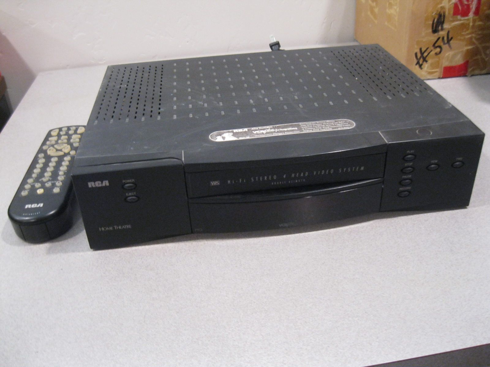 RCA VCR VHS Player And Remote