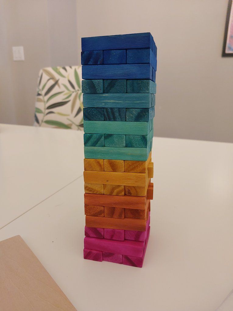 Rainbow Travel Set of Mini Jenga