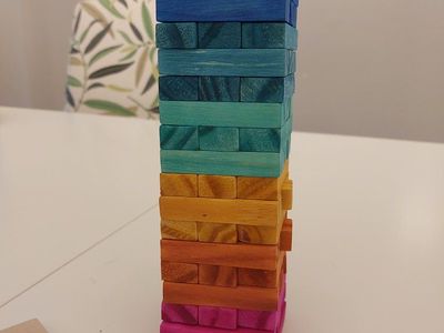 Rainbow Travel Set of Mini Jenga