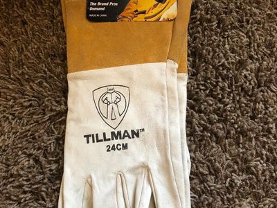 Tillman 24CM Top Grain Kidskin TIG Welding Gloves - Medium, New with Tags